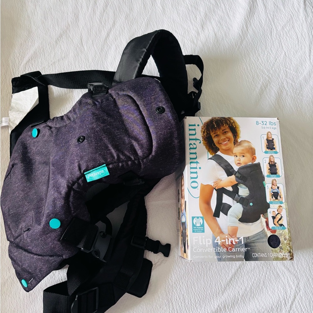 Infantino Black and Teal 4-in-1 Carrier